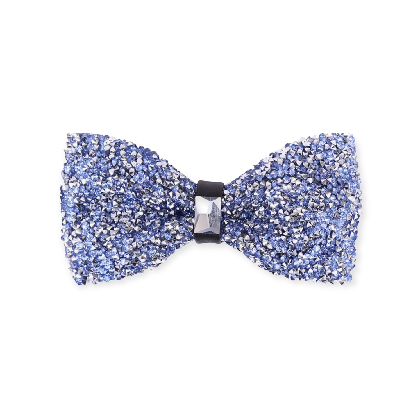 Light Blue/ Silver  Crystal Bow Tie